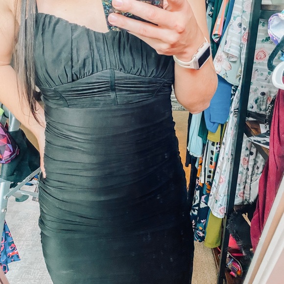 HELLOMOLLY - New with Tags rugged black dress - Picture 3 of 5